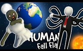 GRANNY AND SLENDER MAN SPACE TRAVEL - Human Fall Flat