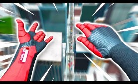 the adventures of Yeeter Parker in Spiderman VR
