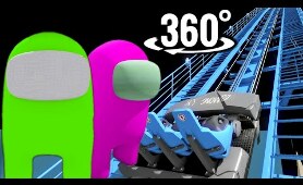 360 VR Video | Among Us 3D Roller Coaster Virtual Reality Impostor
