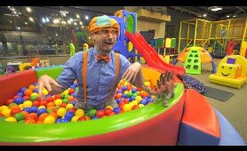 Blippi Learns at the Indoor Playground | Educational Videos for Toddlers