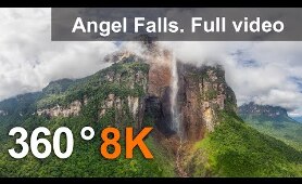 360&deg;, Angel Falls, Venezuela. Aerial 8K video